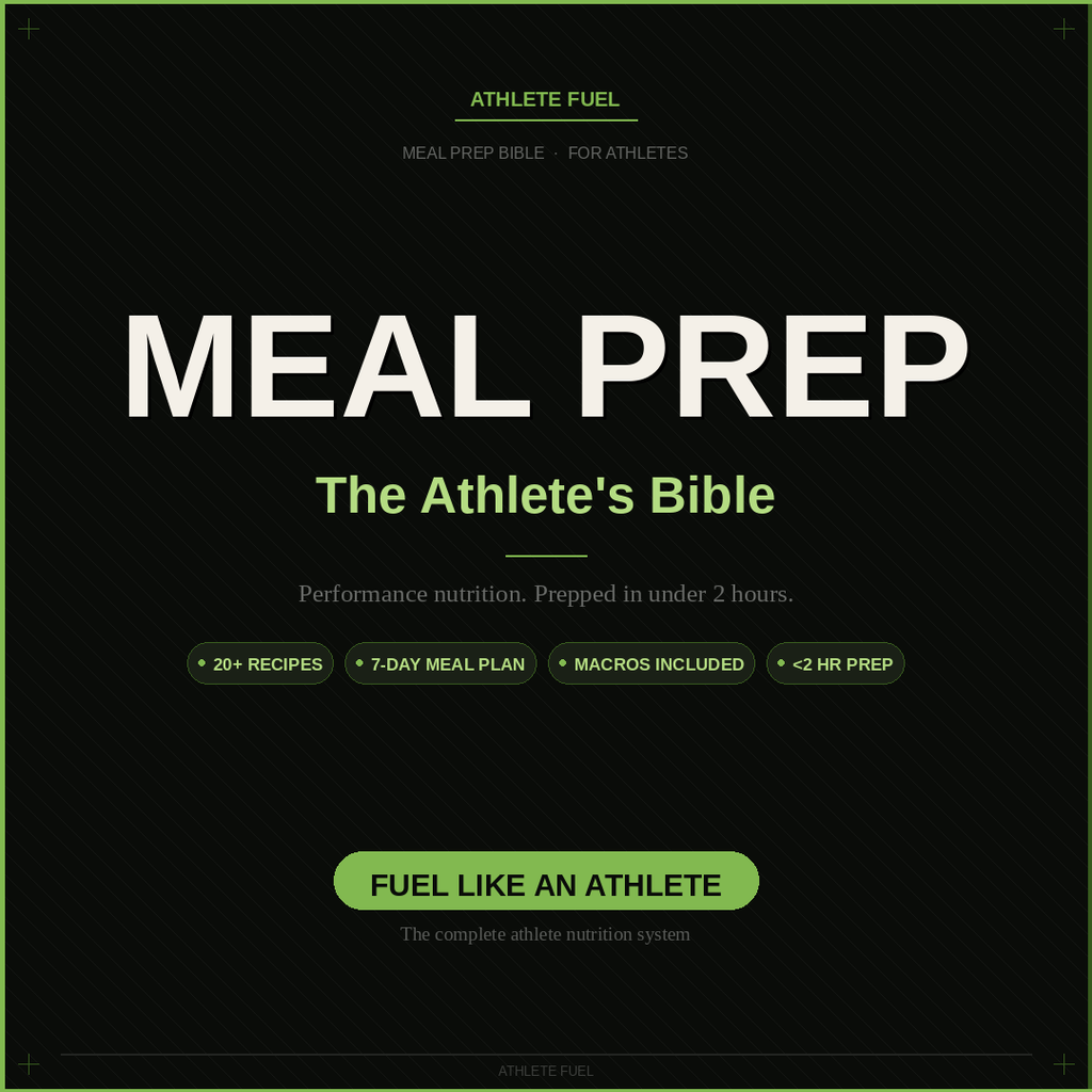 ElevateDaily Food: MealPrep for Athletes
