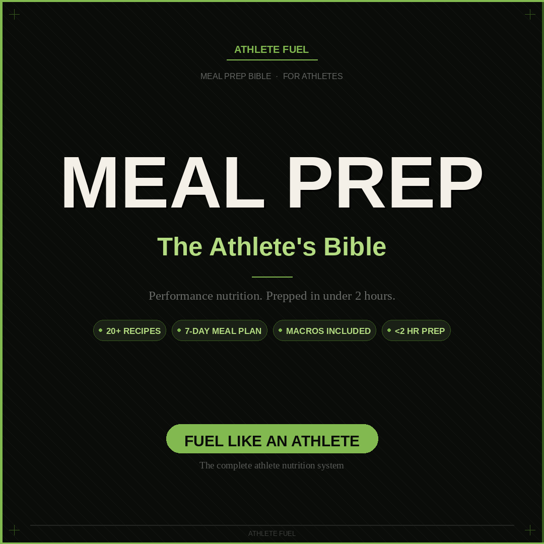 ElevateDaily Food: MealPrep for Athletes