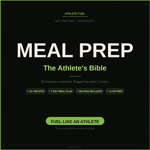 ElevateDaily Food: MealPrep for Athletes